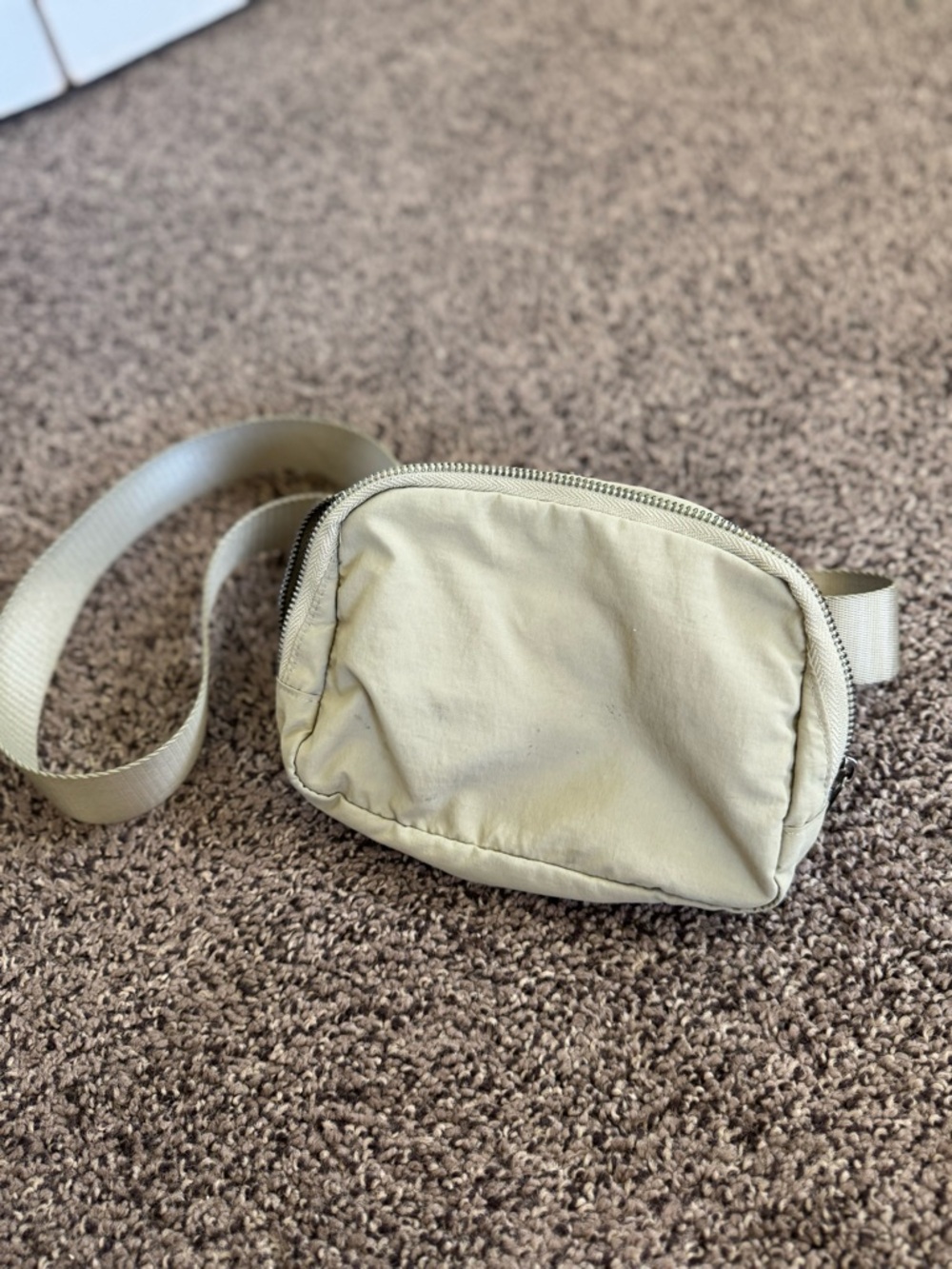 Neutral Green Crossbody Belt Bag